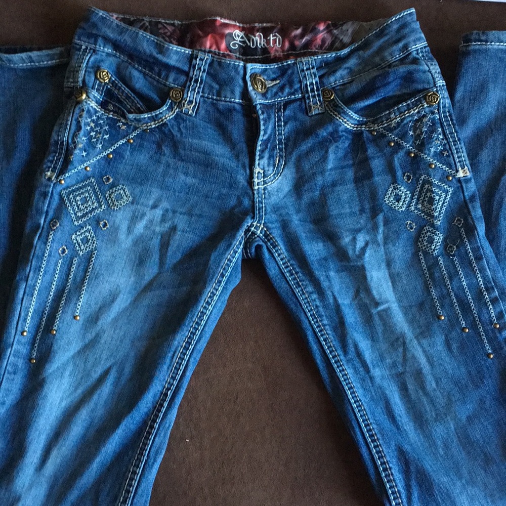 Adiktd light wash bootcut jeans